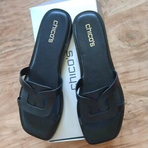 New In box,Chico's Black Women's Sandals